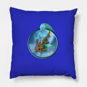 Guitar Zora Throw Pillow