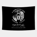 I Survived The Lunar Cycle Edm Festival Tapestry