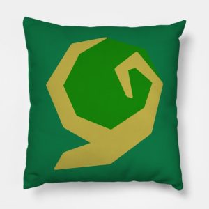 Green Kokiri Emerald Throw Pillow