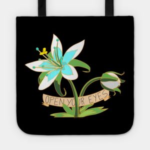 Zelda Open Your Eyes Flower Tote