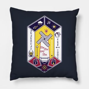 A Village Of Shadows Throw Pillow