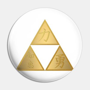 Legend of Zelda Rugged Triforce Pin