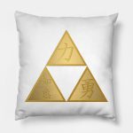 Rugged Triforce Throw Pillow