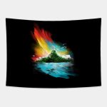 Legend of Zelda Sunset On Koholint Tapestry