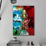 Princess Zelda And Link The Legend Z-Zelda Wall Art