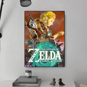 Princess Zelda And Link Kingdom Wall Art