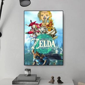 Link Princess Zelda Legend Z-Zelda Kingdom Wall Art