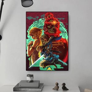 Link And Zelda Kingdom Wall Art