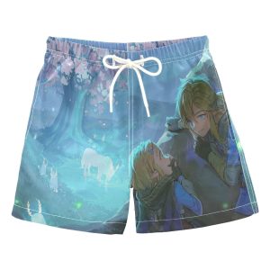 Link And Zelda Swim Trunks