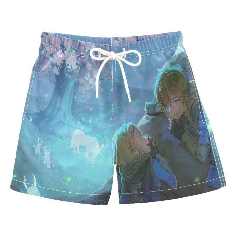 Link And Zelda Swim Trunks