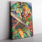 Link Legend of Zelda Canvas Print Wall Art