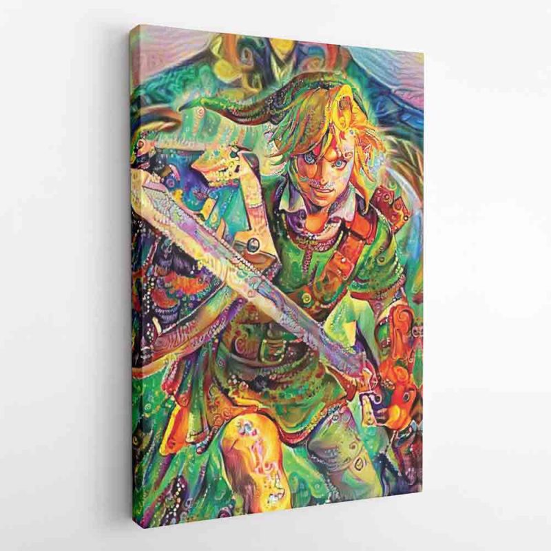 Link Legend of Zelda Canvas Print Wall Art