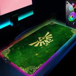 The Legend of Zelda Triforce Logo Rgb Mouse Pad