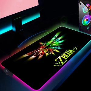 The Legend of Zelda Triforce Rgb Mouse Pad