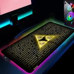 The Legend of Zelda Triforce Power Rgb Mouse Pad