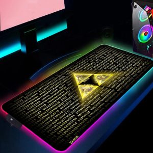 The Legend of Zelda Triforce Power Rgb Mouse Pad