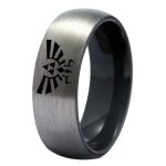 Grey Steel Zelda Ring