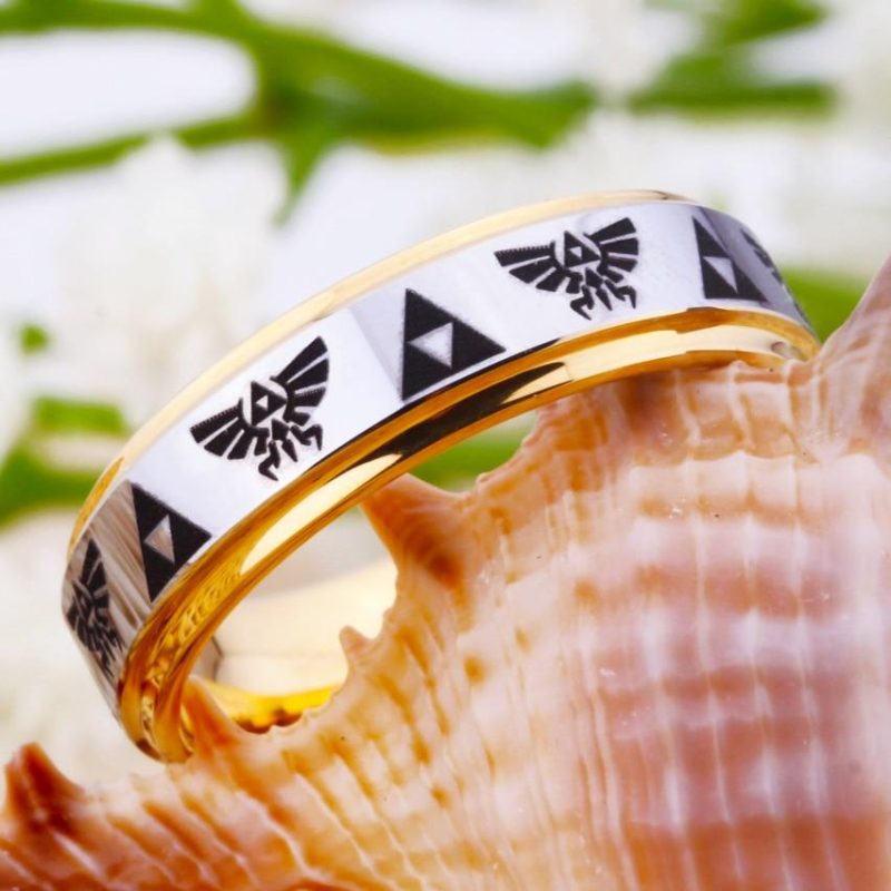 Hyrule Triforce Zelda Ring