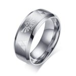 Silver Triforce (Steel) Zelda Ring