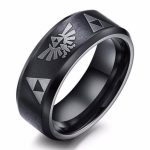 Dark Triforce Zelda Ring (Steel)