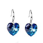 Zelda Blue Heart Earrings