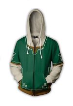 Green Zelda Zip-Up Hoodie