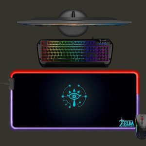 The Legend of Zelda led mouse mat, Sheikah slate, Breath of the wild RGB mousepad