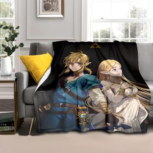 Legend of Zelda Link And Princess Zelda Blanket