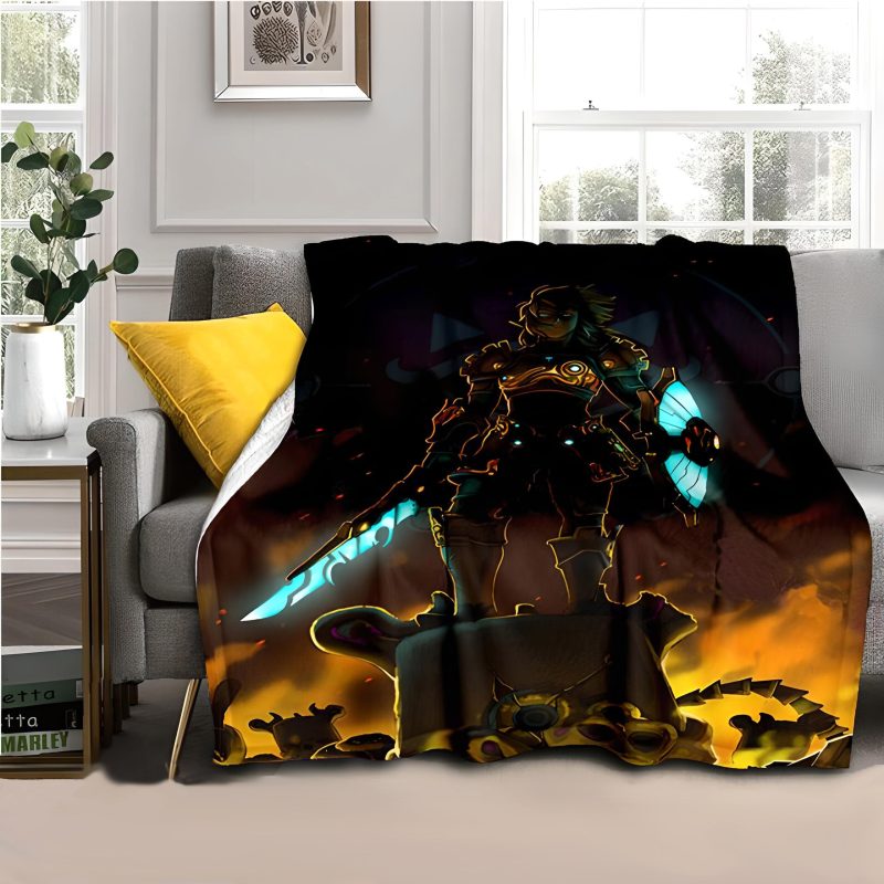 Legend of Zelda Link Fighting Blanket