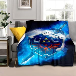 Master Sword And Hylian Shield Blanket