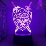 Master Sword And Hylian Shield Lamp