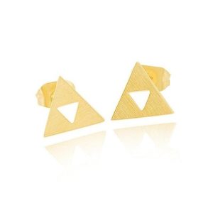 Zelda Gold Triforce Earrings