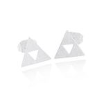 Zelda Silver Triforce Earrings