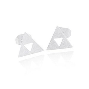 Zelda Silver Triforce Earrings