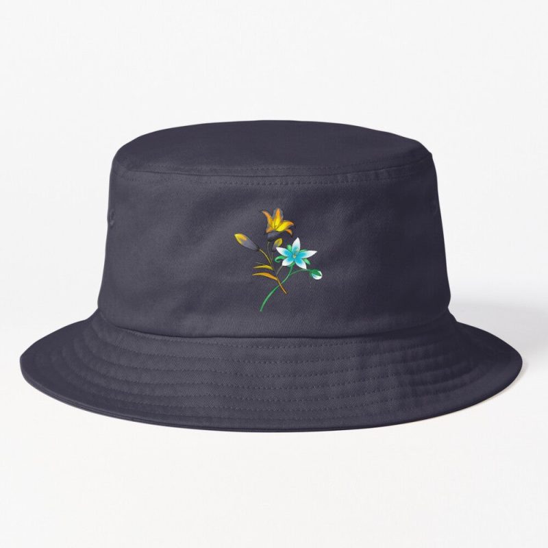 Duel Flowers Bucket Hat