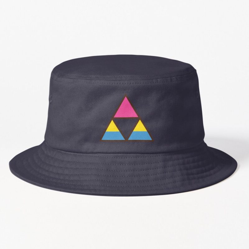 Pansexual Pride Triforce Bucket Hat