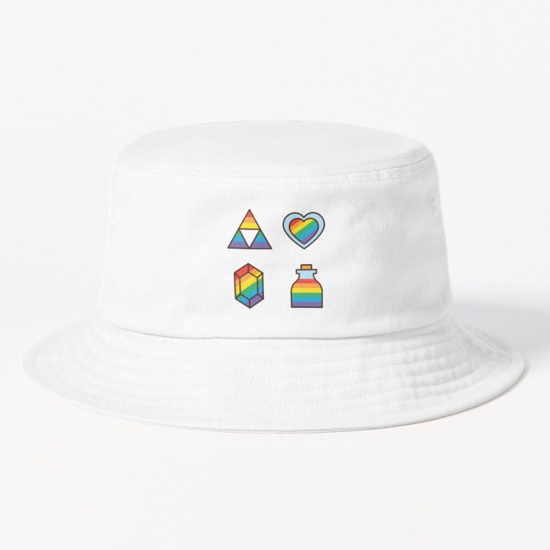 Gay Pride Hylian Pack Of 4 Bucket Hat