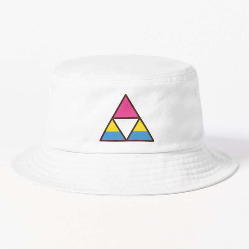 Pansexual Pride Triforce Bucket Hat