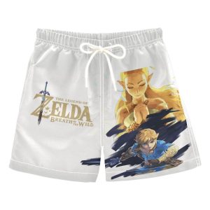 Link And Princess Zelda Swin Trunks