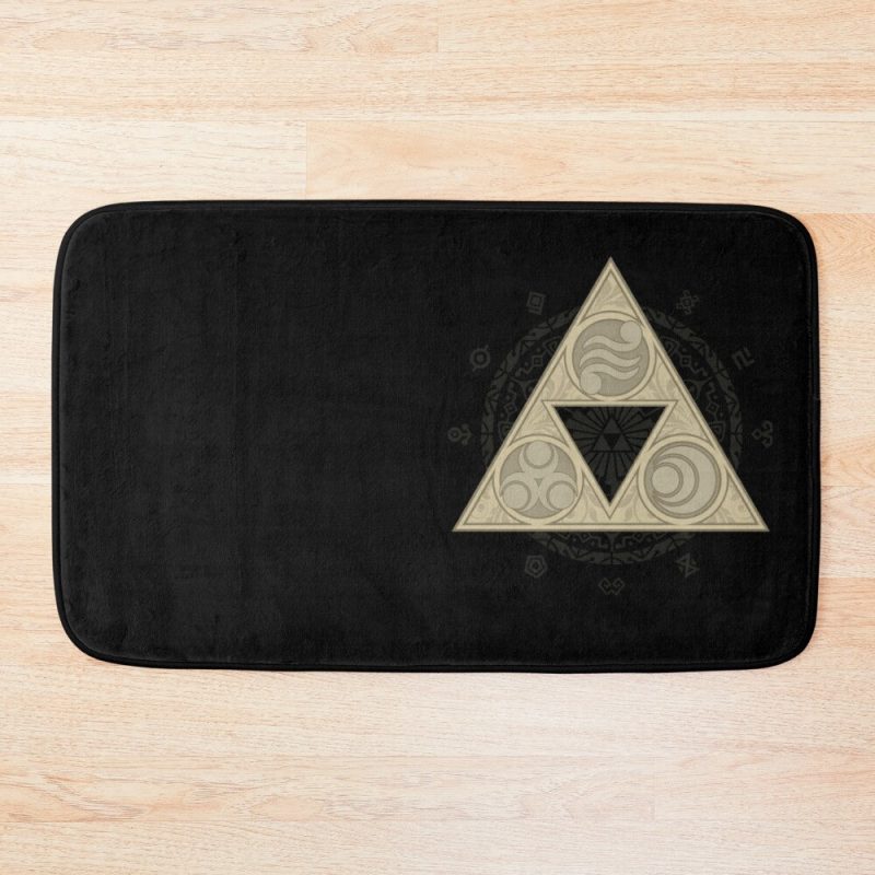 Zelda Triforce Logo Bath Mat