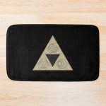 Zelda Gold Triforce Bath Mat