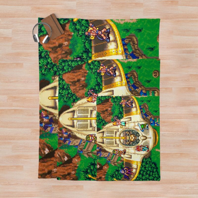 Legend of Zelda Chrono Trigger Epoch Throw Blanket