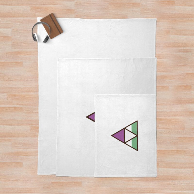 Legend of Zelda Queer Pride Triforce Throw Blanket