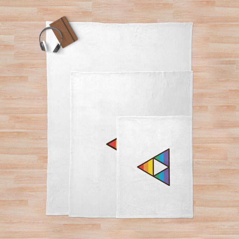 Legend of Zelda Gay Pride Triforce Art Throw Blanket