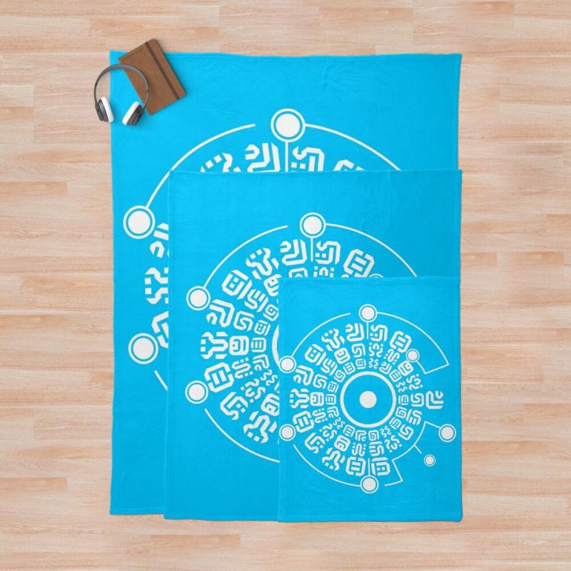 Legend of Zelda Sheikah Rune Throw Blanket