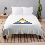 Legend of Zelda Gay Pride Triforce Art Throw Blanket