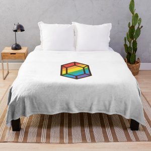 Legend of Zelda Gay Pride Rupee Throw Blanket