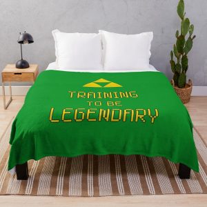 Training To Be Legendary – Legend Of Zelda Triforce Design Throw Blanket