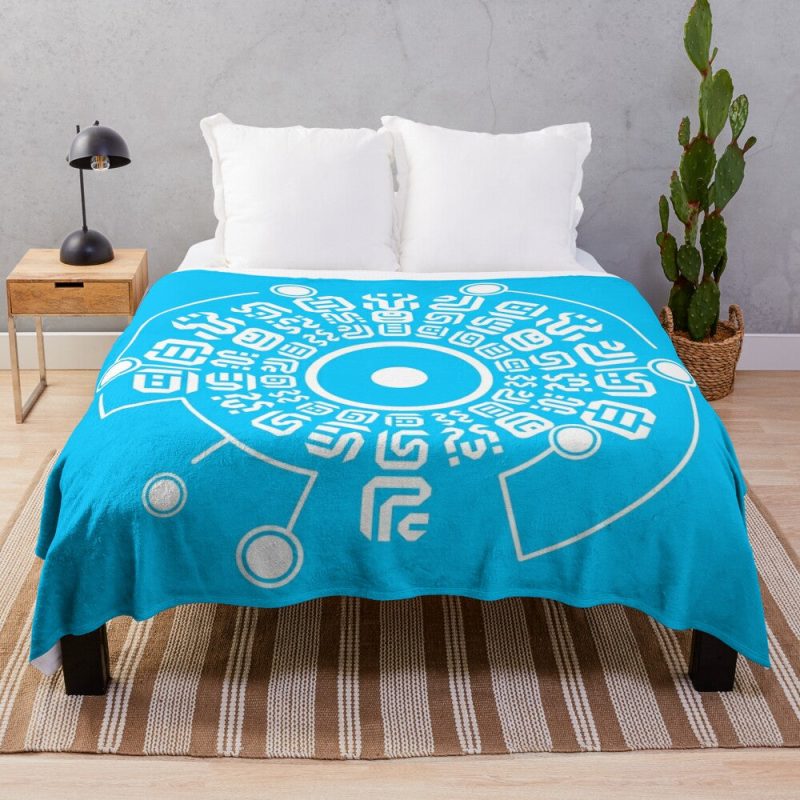 Legend of Zelda Sheikah Rune Throw Blanket