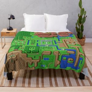 Legend of Zelda World Map Throw Blanket